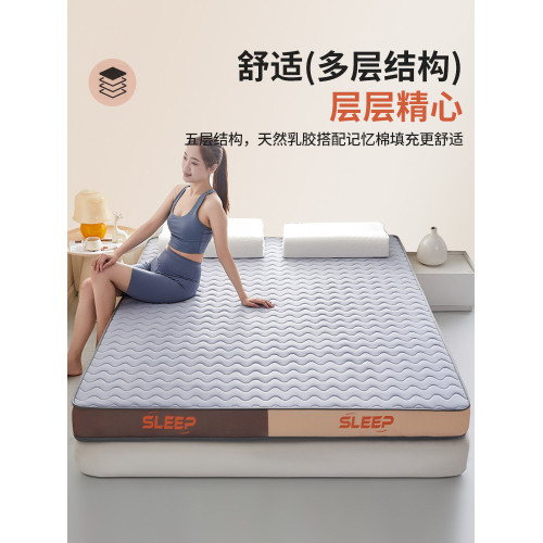 乳膠記憶棉床墊軟墊家用臥室宿捨學生單人加厚榻榻米海綿墊子正品