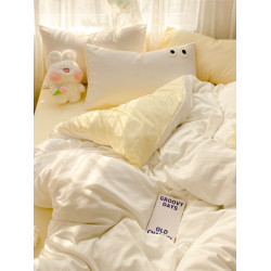 床上用品a類床單四件套床包款全棉純色被套宿捨三件套南通家紡