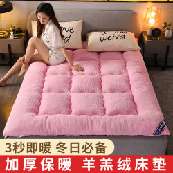 加厚保暖羊羔絨床墊床褥1.5m1.8米榻榻米單人雙人床褥子墊被2x2.2