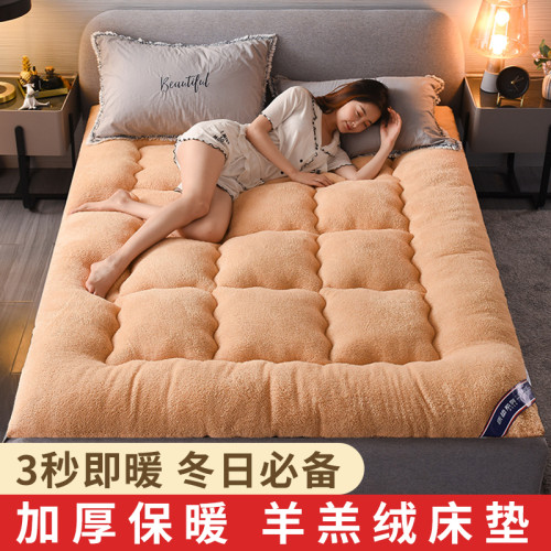 加厚保暖羊羔絨床墊床褥1.5m1.8米榻榻米單人雙人床褥子墊被2x2.2