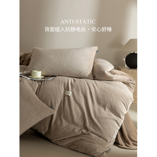 加厚保暖牛奶絨四件套珊瑚絨法蘭絨雙面絨床單被套床包床上用品冬