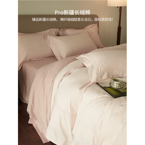 簡約風100Pro加厚磨毛全棉四件套純棉床上被套床單秋冬床品三件套