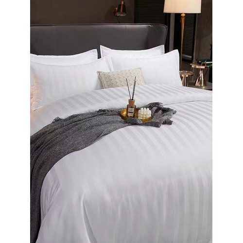 五星級酒店賓館專用布草四件套床單被套白色全棉純棉民宿床上用品