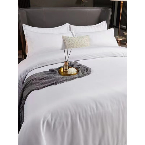 五星級酒店賓館專用布草四件套床單被套白色全棉純棉民宿床上用品