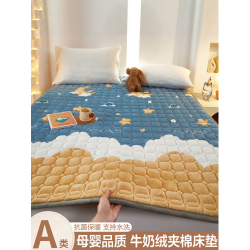牛奶絨床墊家用軟墊褥子睡墊被鋪底床蓋冬季保暖宿捨學生床褥墊子 牛奶絨床墊家用軟墊褥子睡墊被鋪底床蓋冬季保暖宿捨學生床褥墊子