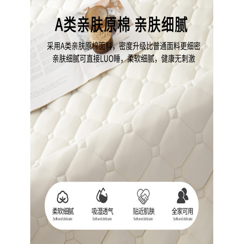 防水隔尿床墊軟墊家用臥室宿捨大豆夾棉床護墊防滑墊被褥子保護墊