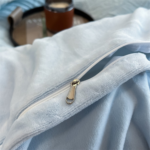 加厚牛奶絨四件套A類嬰兒級加厚保暖珊瑚絨法蘭絨雕花絨冬季床品4