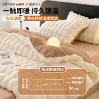 大泡泡兔毛絨牛奶絨四件套A類加厚床單被套珊瑚絨冬季床品三件套