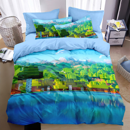 我的世界全棉四件套純棉被套床單兒童學生宿捨床上用品三件套床包