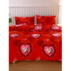 秋冬季加厚牛奶絨被套單件法萊絨毛絨被罩學生珊瑚絨法蘭絨四件套