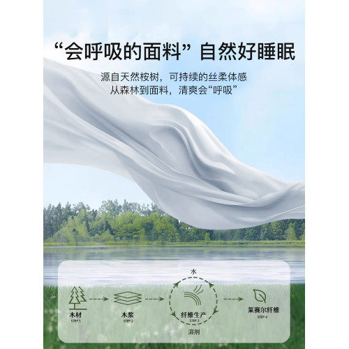 高級100支萊賽爾天絲床上四件套夏冰絲床單被套絲滑裸睡2026新款4 高級100支萊賽爾天絲床上四件套夏冰絲床單被套絲滑裸睡2026新款4