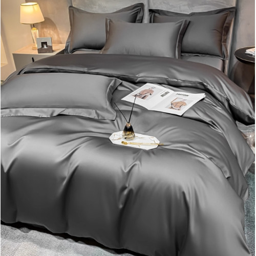 裸棉200長絨棉四件套純棉全棉床單被套四季輕奢床上用品