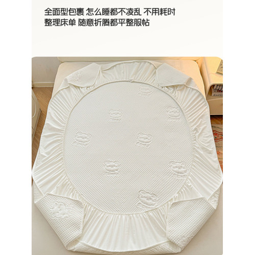 A類夾棉床包隔髒防滑床墊保護笠罩單雙人床床單抗菌防蟎全包床罩