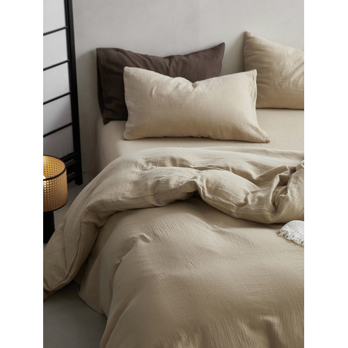 A類母嬰級雙層紗丨床上四件套全棉純棉超柔軟床單被套春秋款床品