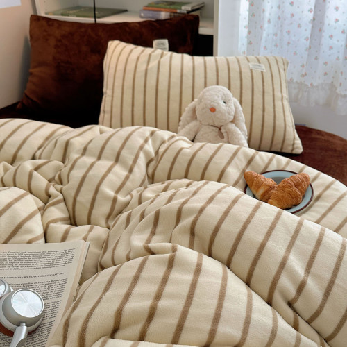 【花臉貓】雲朵fufu!秋冬少女心加厚牛奶絨保暖柔軟簡約四件套 【花臉貓】雲朵fufu!秋冬少女心加厚牛奶絨保暖柔軟簡約四件套