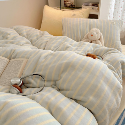 【花臉貓】雲朵fufu!秋冬少女心加厚牛奶絨保暖柔軟簡約四件套 【花臉貓】雲朵fufu!秋冬少女心加厚牛奶絨保暖柔軟簡約四件套