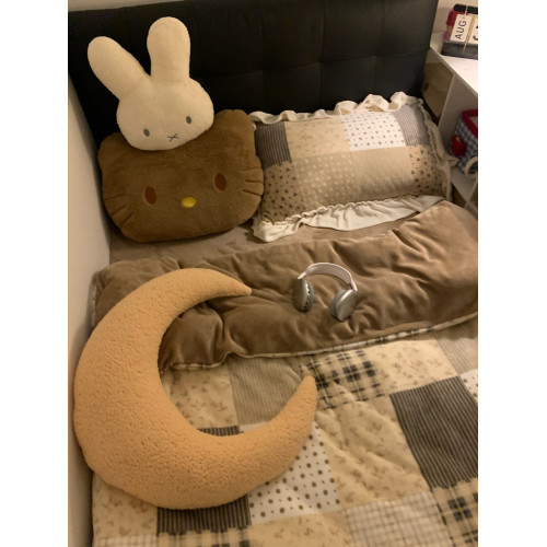 晚安貓博主風ins拼接碎花保暖牛奶絨四件套加厚絨花邊三件套床品