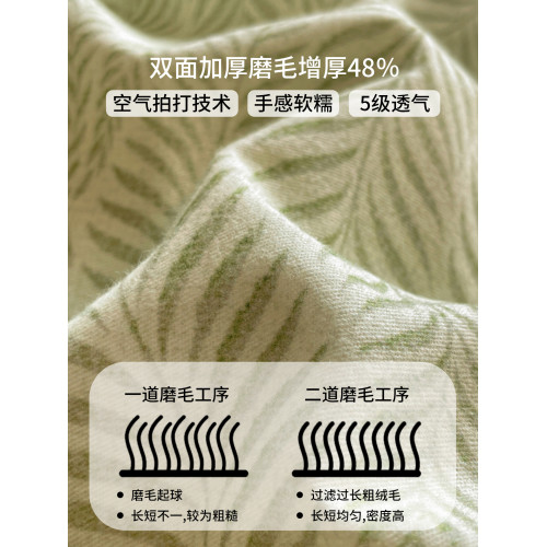 輕奢全棉磨毛床上四件套高檔純棉加厚被套罩床單床包款床品三件套