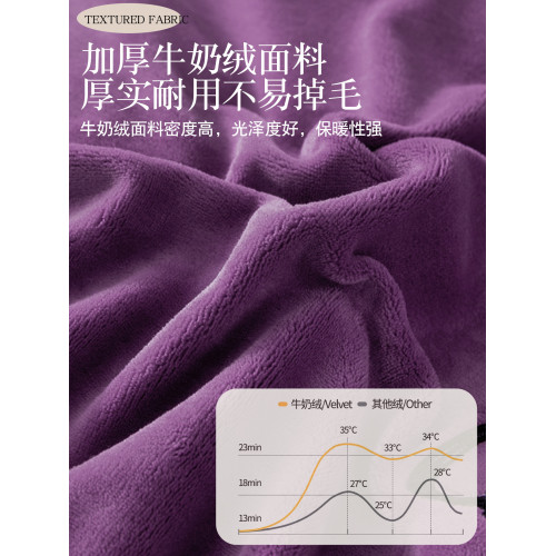 高檔牛奶絨四件套床蓋款2026新款冬季雙面加厚珊瑚絨被套夾棉床單