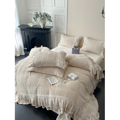 2025新款冬天法式加厚牛奶絨四件套雕花絨高級感床單加絨床上用品 2025新款冬天法式加厚牛奶絨四件套雕花絨高級感床單加絨床上用品