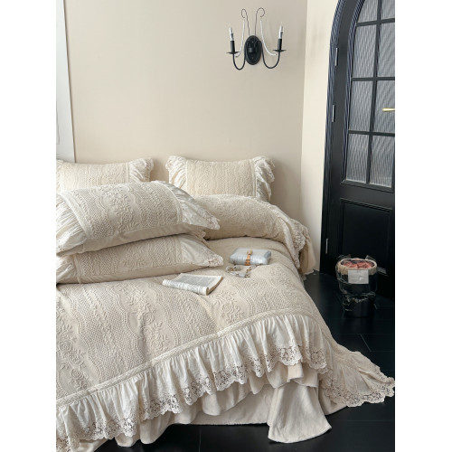 2025新款冬天法式加厚牛奶絨四件套雕花絨高級感床單加絨床上用品 2025新款冬天法式加厚牛奶絨四件套雕花絨高級感床單加絨床上用品