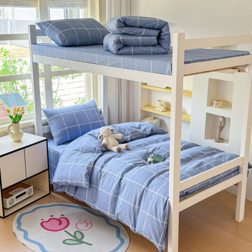 大學生宿捨床上三件套全棉純棉單人被套高中生上下床專用被罩床單