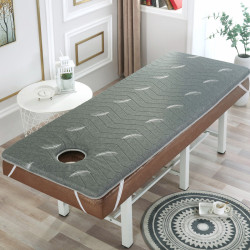 美容床床墊美容乳膠床墊子軟硬適中按摩推拿理療墊可折曡加厚帶洞