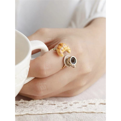 RORY戒指牛角包可頌咖啡杯開口戒可調節手飾可愛指環手工禮盒 RORY戒指牛角包可頌咖啡杯開口戒可調節手飾可愛指環手工禮盒