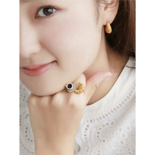 RORY戒指牛角包可頌咖啡杯開口戒可調節手飾可愛指環手工禮盒 RORY戒指牛角包可頌咖啡杯開口戒可調節手飾可愛指環手工禮盒