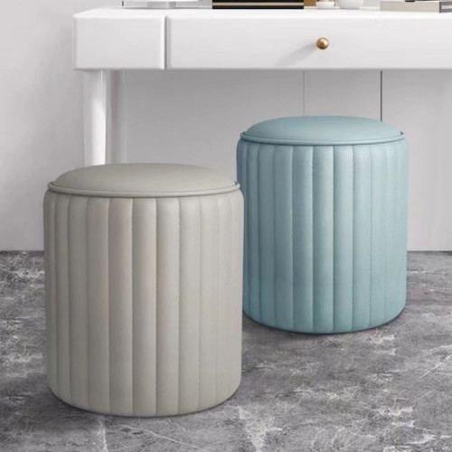 簡約輕奢梳妝凳皮凳子圓凳軟坐家用臥室化妝凳客廳沙發腳踏換鞋凳 簡約輕奢梳妝凳皮凳子圓凳軟坐家用臥室化妝凳客廳沙發腳踏換鞋凳