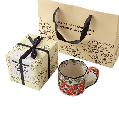 波蘭復古手繪紅漿果馬克杯感生日禮物伴手禮杯子陶瓷咖啡杯 波蘭復古手繪紅漿果馬克杯感生日禮物伴手禮杯子陶瓷咖啡杯