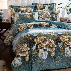 8.5斤加厚保暖金貂絨四件套冬季貂狐絨加絨法蘭絨珊瑚絨四件套