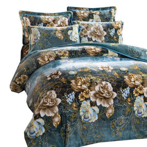 8.5斤加厚保暖金貂絨四件套冬季貂狐絨加絨法蘭絨珊瑚絨四件套