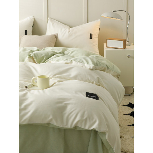 簡約160支純棉四件套全棉被套100長絨棉床單輕奢被罩學生三件套4