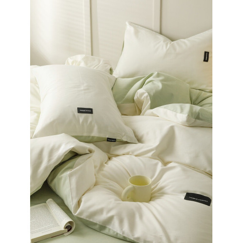 簡約160支純棉四件套全棉被套100長絨棉床單輕奢被罩學生三件套4