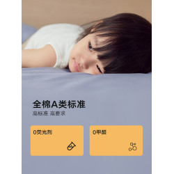 A類100棉防蟎全棉四件套純棉床包抗菌床上用品兒童被套床單四件套
