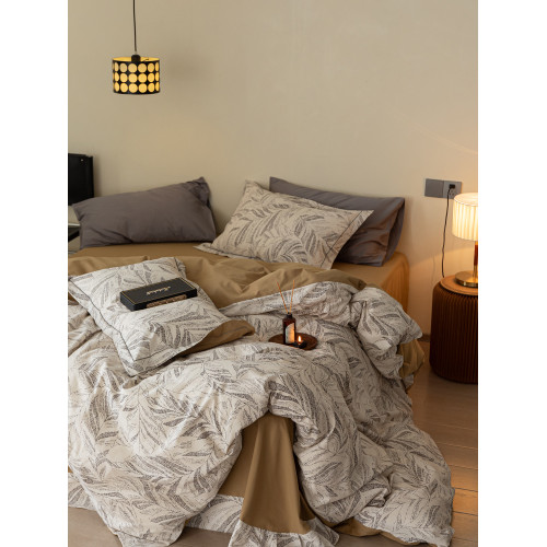 2026新款秋冬季全棉磨毛床上四件套1.8m加厚保暖純棉床單被套床品