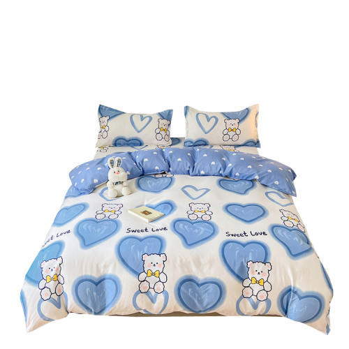 床包款四件套全棉純棉被套床單四季通用床上用品學生宿捨三件套4