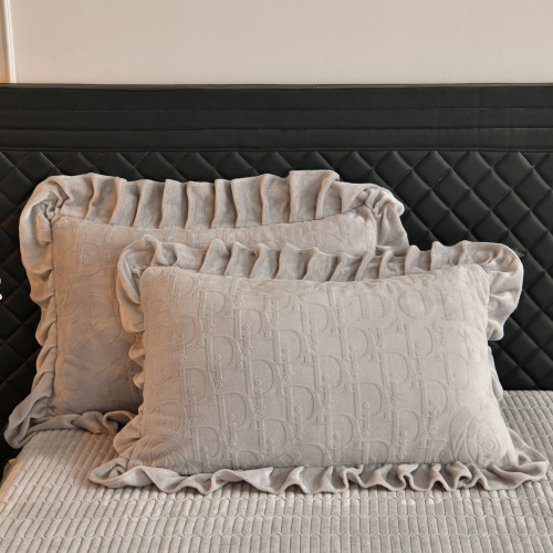 秋冬季床蓋牛奶絨四件套雙面加絨被套珊瑚絨被罩夾棉加厚床單防滑