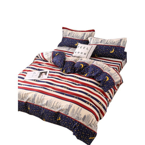 床包式四件套床罩款單雙人床學生宿捨簡約兒童卡通三件套床上用品