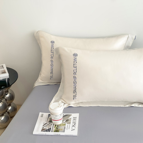 真絲床上四件套冰絲被套夏季輕奢裸睡床品宿捨床單三件套床包天絲