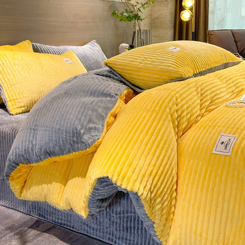 少女加厚魔法絨四件套加絨床上牛奶絨被套冬天保暖雙面珊瑚絨床包