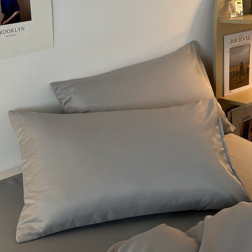 夏天雙面冰絲床單四件套夏季水洗真絲裸睡床上用品宿捨被套三件套