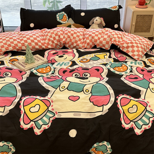 超可愛ins卡通蠟筆小新四件套被套非純棉全棉床單學生宿捨三件套