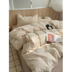 2026新款全棉水洗棉四件套 純棉被套床單宿捨床上三件套4床上用品