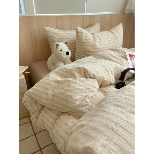 2025新款全棉水洗棉四件套 純棉被套床單宿捨床上三件套4床上用品