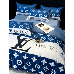 2026春夏款網紅潮牌冰絲四件套絲滑裸睡涼感被套水洗真絲男士床品