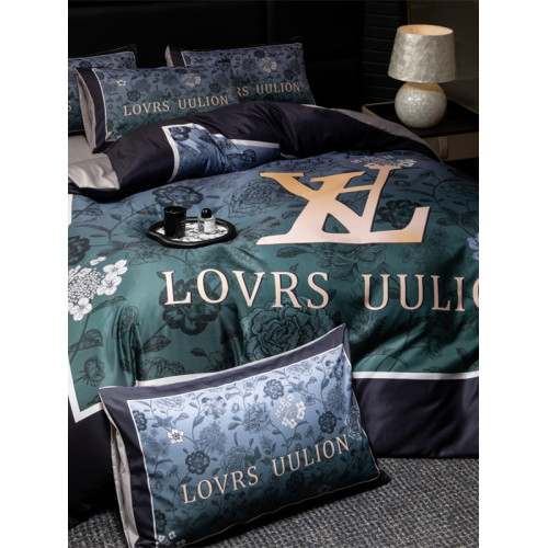 輕奢大牌雙面冰絲床單四件套涼感被套大版印花卡通床上床包三件套