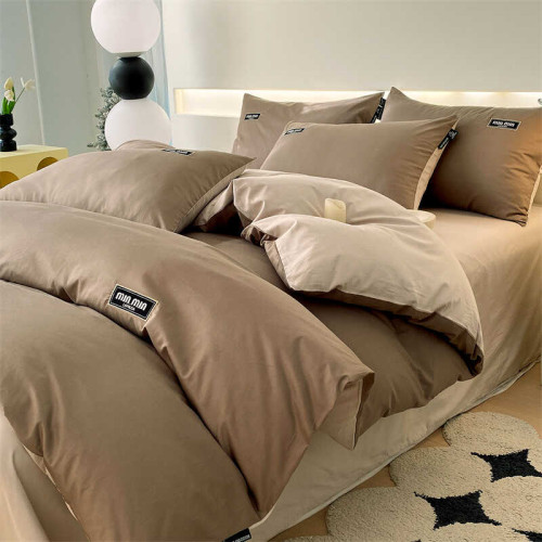 簡約全棉四件套60支被套單件100純棉被罩200x230被單雙人床上用品