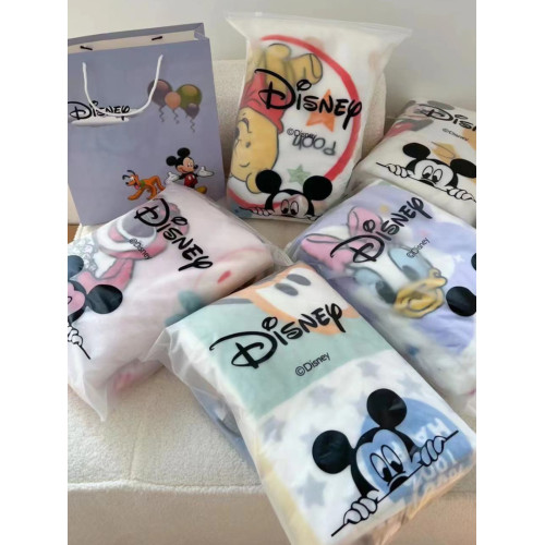 卡通迪士妮兒童毛毯加厚牛奶絨休閒蓋毯寶寶絨毯學生幼兒園午休毯